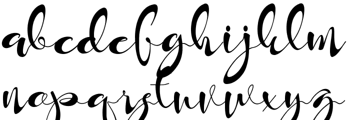 kayla Font LOWERCASE