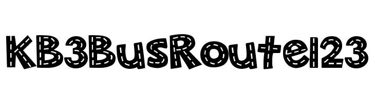 KB3BusRoute123  baixar fontes gratis