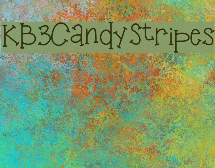 KB3CandyStripes Font examples