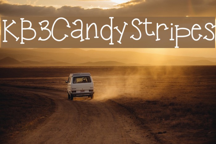 KB3CandyStripes Font examples
