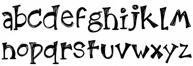 KB3EtchingsInZinc Schriftart Kleinbuchstaben