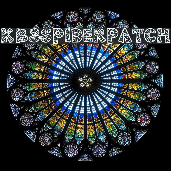 KB3SpiderPatch Schriftart examples