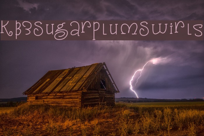 KB3SugarplumSwirls Font examples