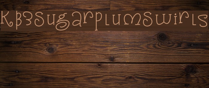 KB3SugarplumSwirls Font examples
