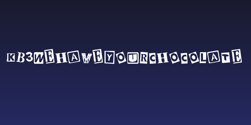 KB3WeHaveYourChocolate Social Header