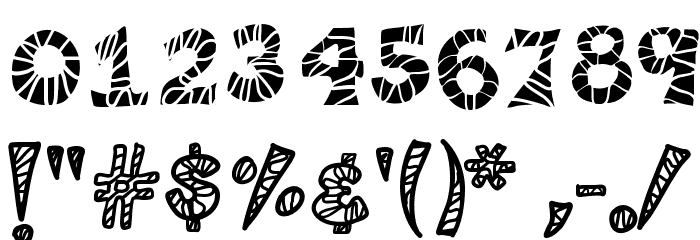 KB3ZebraPatch Font OTHER CHARS