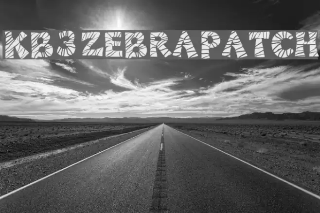 KB3ZebraPatch Font examples