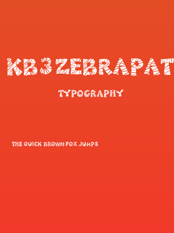 KB3ZebraPatch Poster