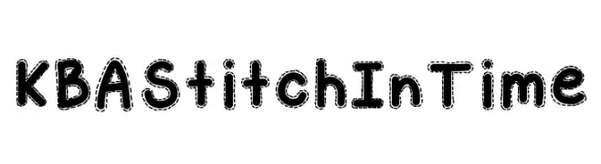 KBAStitchInTime  Frei Schriftart Herunterladen