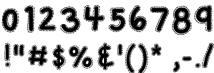 KBAStitchInTime Font OTHER CHARS