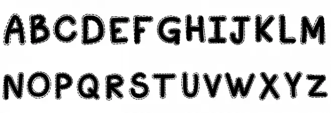 KBAStitchInTime Fuentes MAYÚSCULAS
