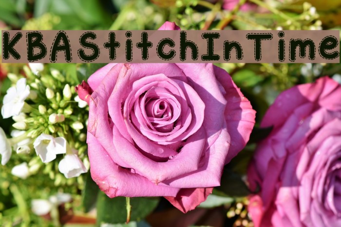 KBAStitchInTime Font examples
