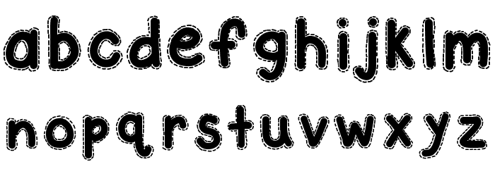 KBAStitchInTime Font LOWERCASE