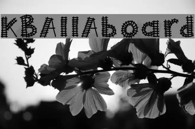 KBAllAboard Font examples