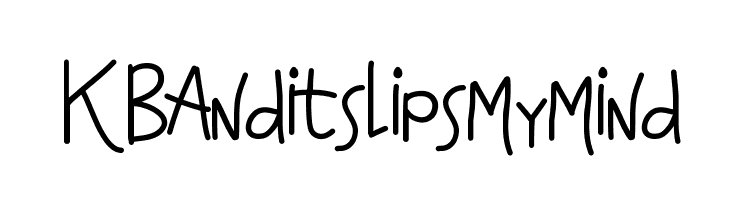 KBAnditslipsmymind  Скачать бесплатные шрифты