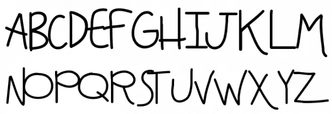 KBAnditslipsmymind フォント 大文字