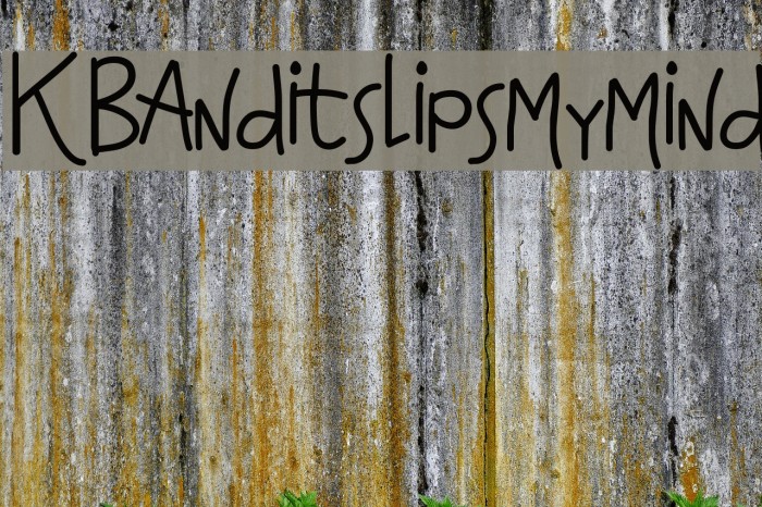 KBAnditslipsmymind Font examples