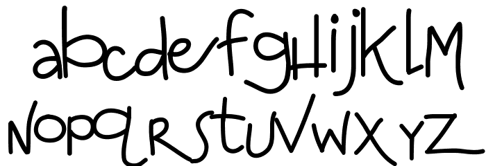 KBAnditslipsmymind Font LOWERCASE