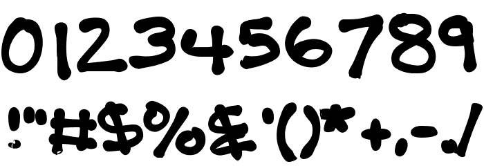 KBBalloonAnimal Font OTHER CHARS