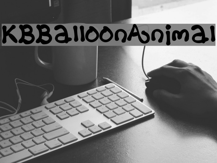 KBBalloonAnimal Font examples