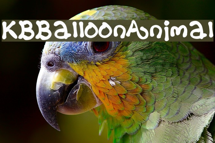 KBBalloonAnimal Font examples