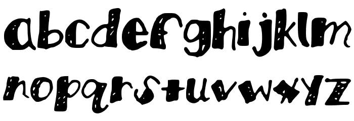 KBBlockParty Font LOWERCASE
