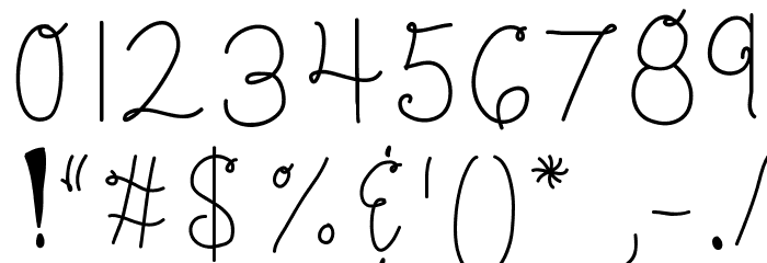 KBBonjourMySweet Font OTHER CHARS