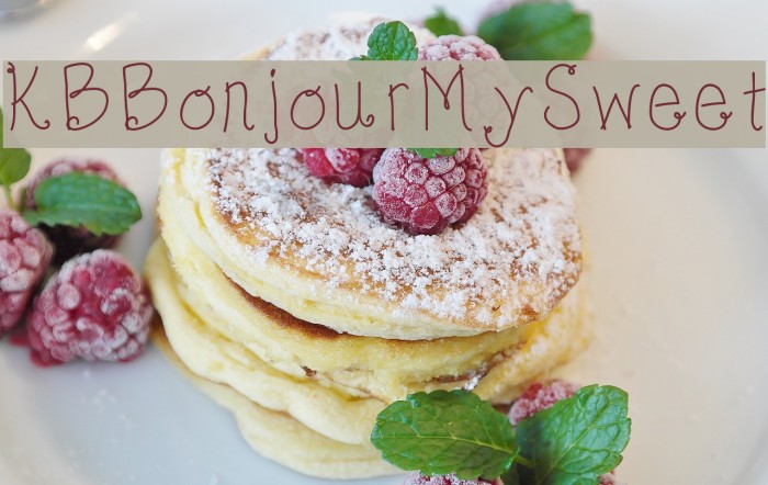 KBBonjourMySweet Font examples