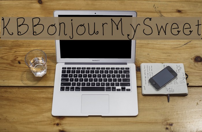 KBBonjourMySweet Font examples