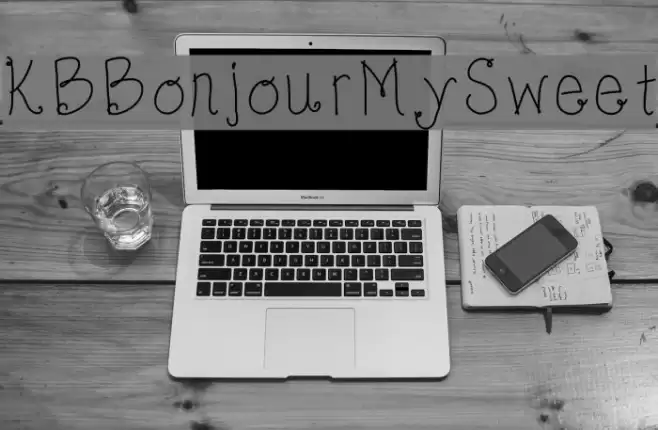 KBBonjourMySweet Font examples