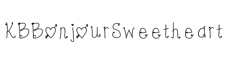 KBBonjourSweetheart Font