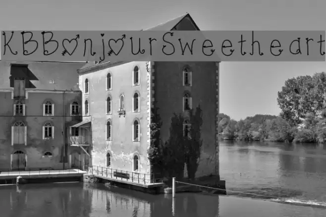 KBBonjourSweetheart Font examples