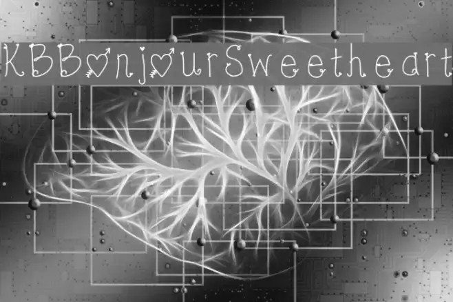 KBBonjourSweetheart Font examples