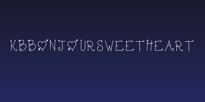 KBBonjourSweetheart Social Header