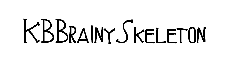 KBBrainySkeleton  font caratteri gratis