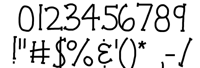 KBBrainySkeleton Font OTHER CHARS