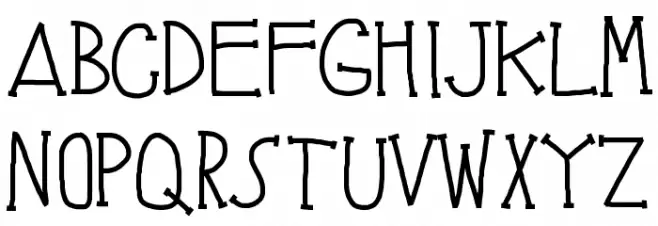KBBrainySkeleton Schriftart Groß