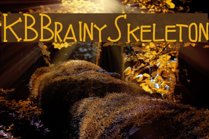 KBBrainySkeleton Font examples