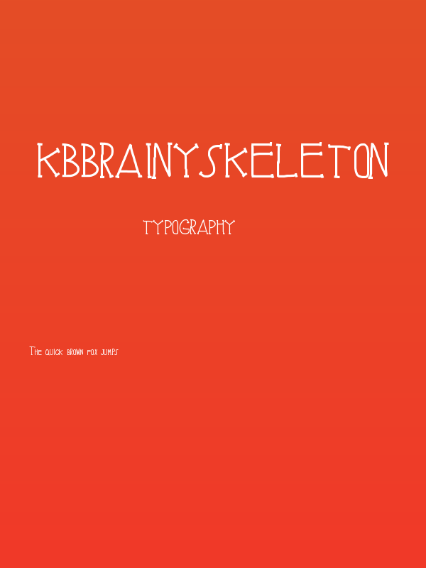 KBBrainySkeleton Poster
