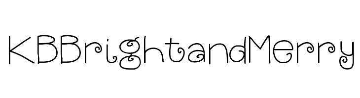 KBBrightandMerry Font