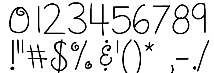 KBBrightandMerry Font OTHER CHARS