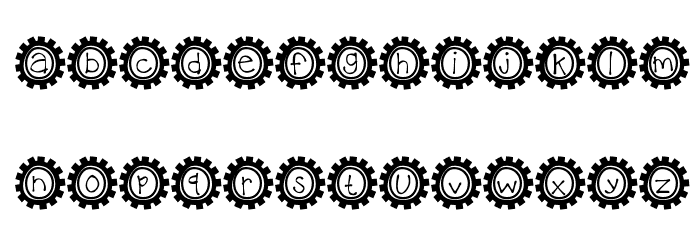 KBBusStop Schriftart Kleinbuchstaben