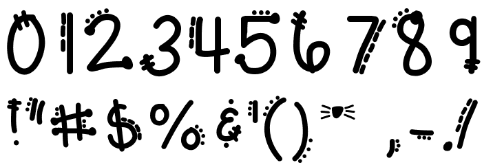 KBCHEETAHRITA Font OTHER CHARS