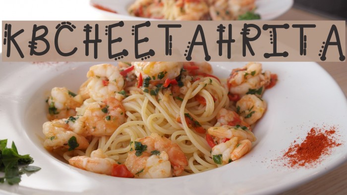KBCHEETAHRITA Font examples