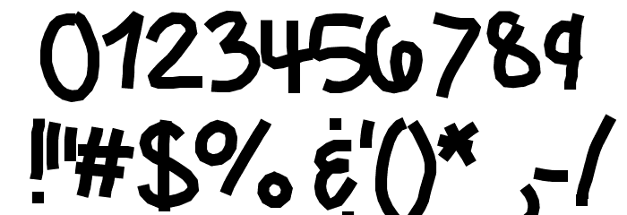 KBCRazYTowN Font OTHER CHARS