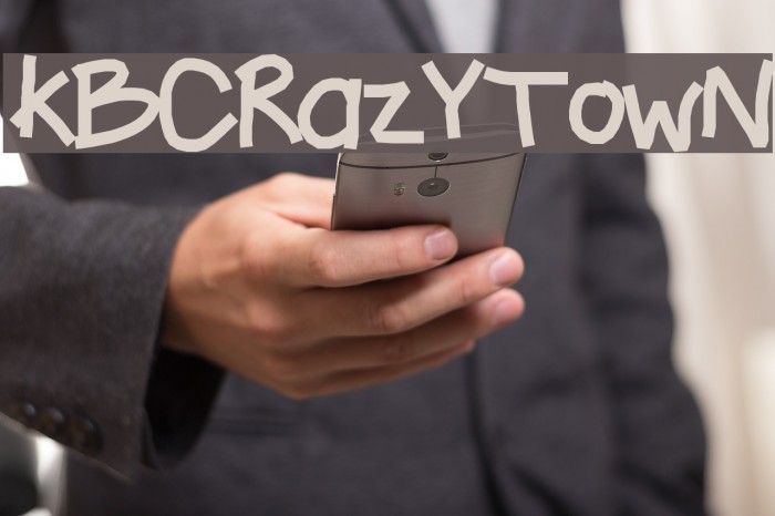 KBCRazYTowN Font examples