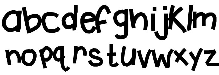 KBCRazYTowN Font LOWERCASE