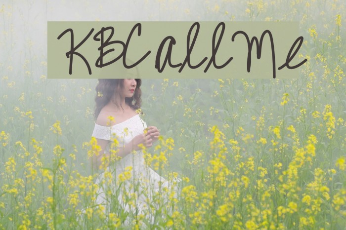 KBCallMe Font examples
