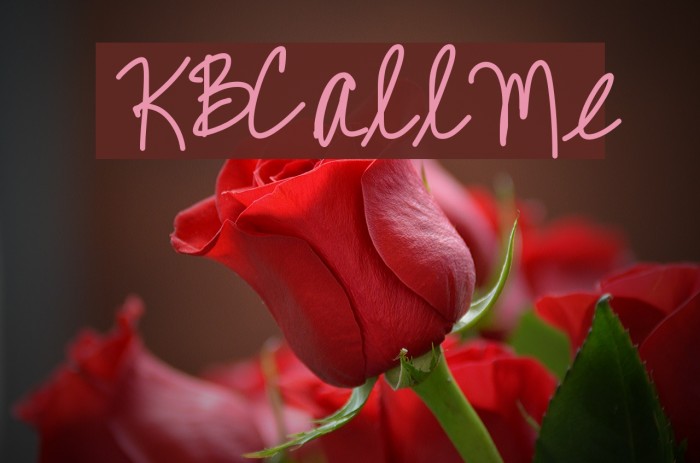 KBCallMe Font examples