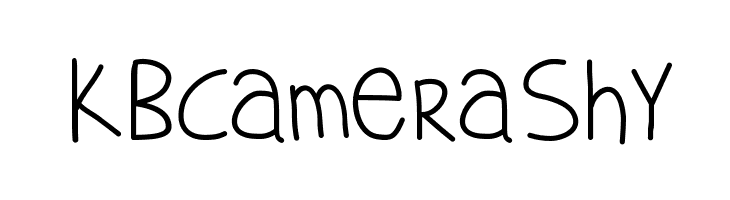 KBCameraShy Font